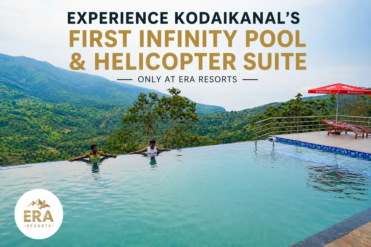 Experience Kodaikanal's First Infinity Pool & Helicopter Suite